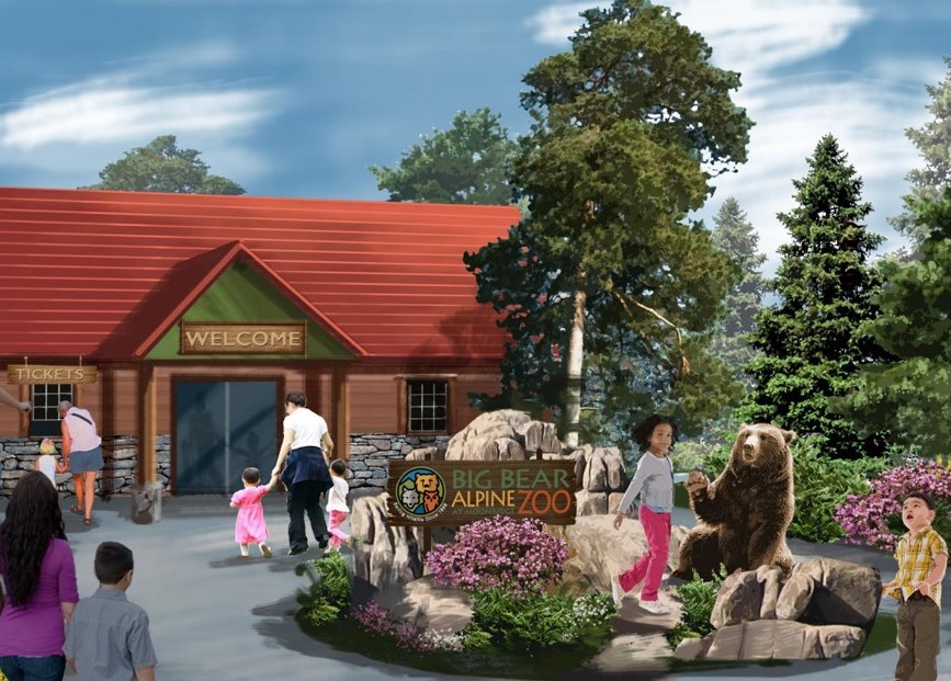 Concept rendering of the future entry of the Big Bear Alpine Zoo