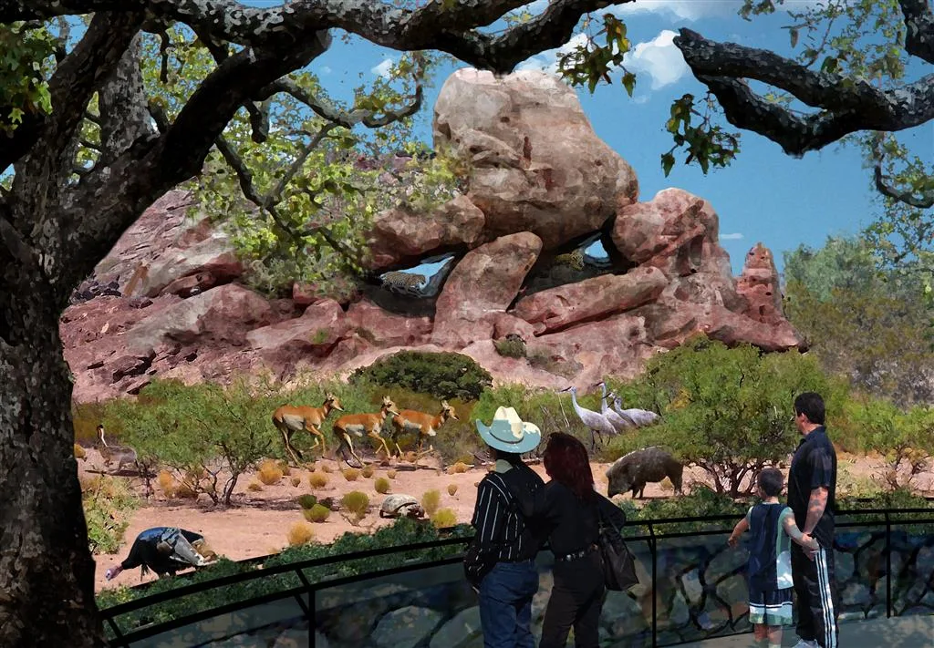 Chihuahuan Desert Rendering for El Paso Zoo