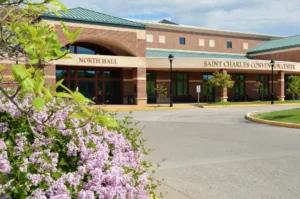 Front entryway to the Saint Charles Convention Center