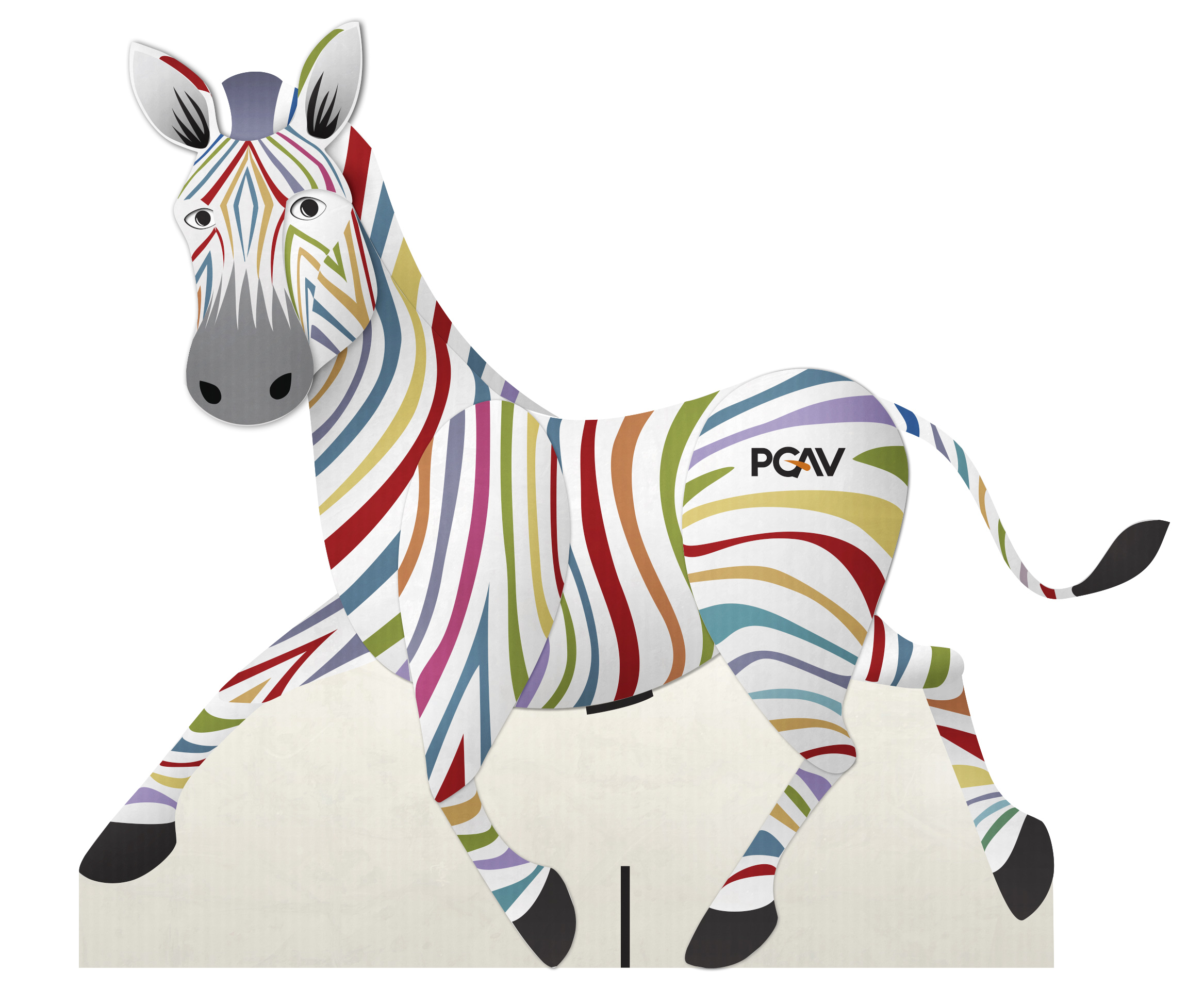 Stand up vector image of Spot the Zebra