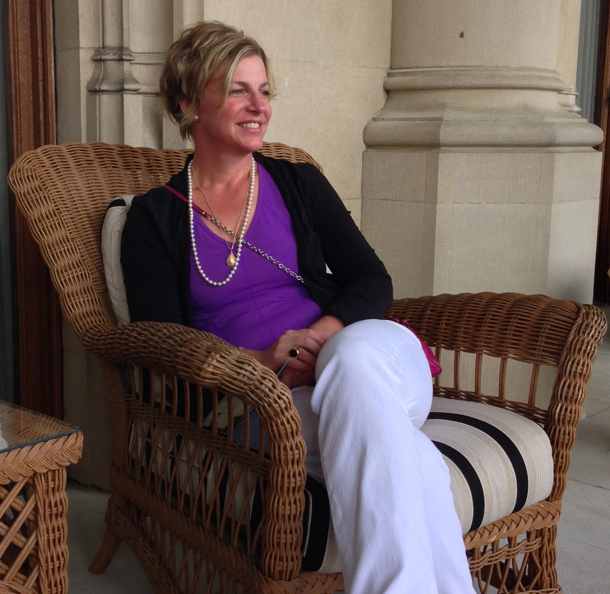 PGAV's Vice President Diane Lochner poses at the Biltmore Estate