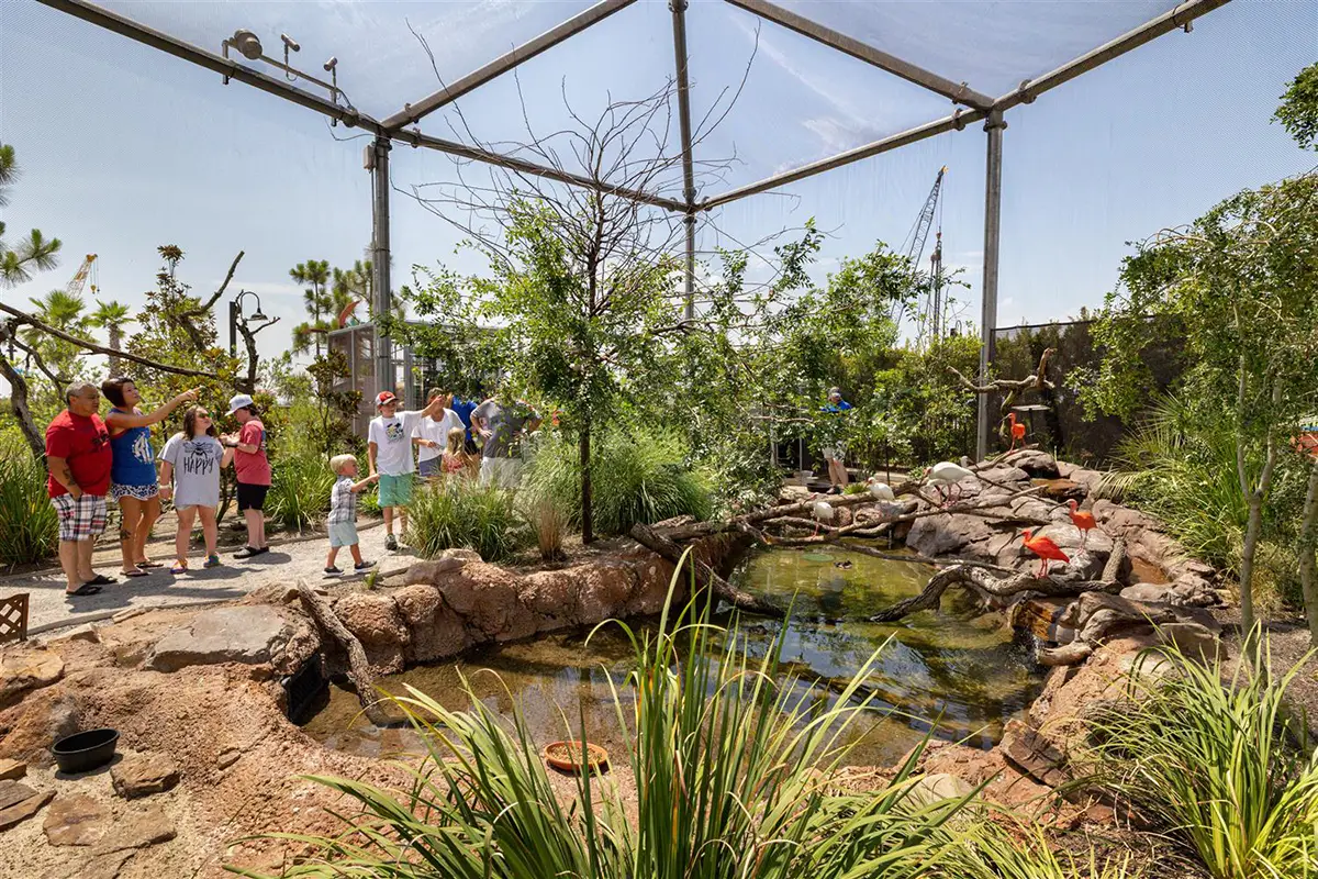 outdoor aquarium exhibit