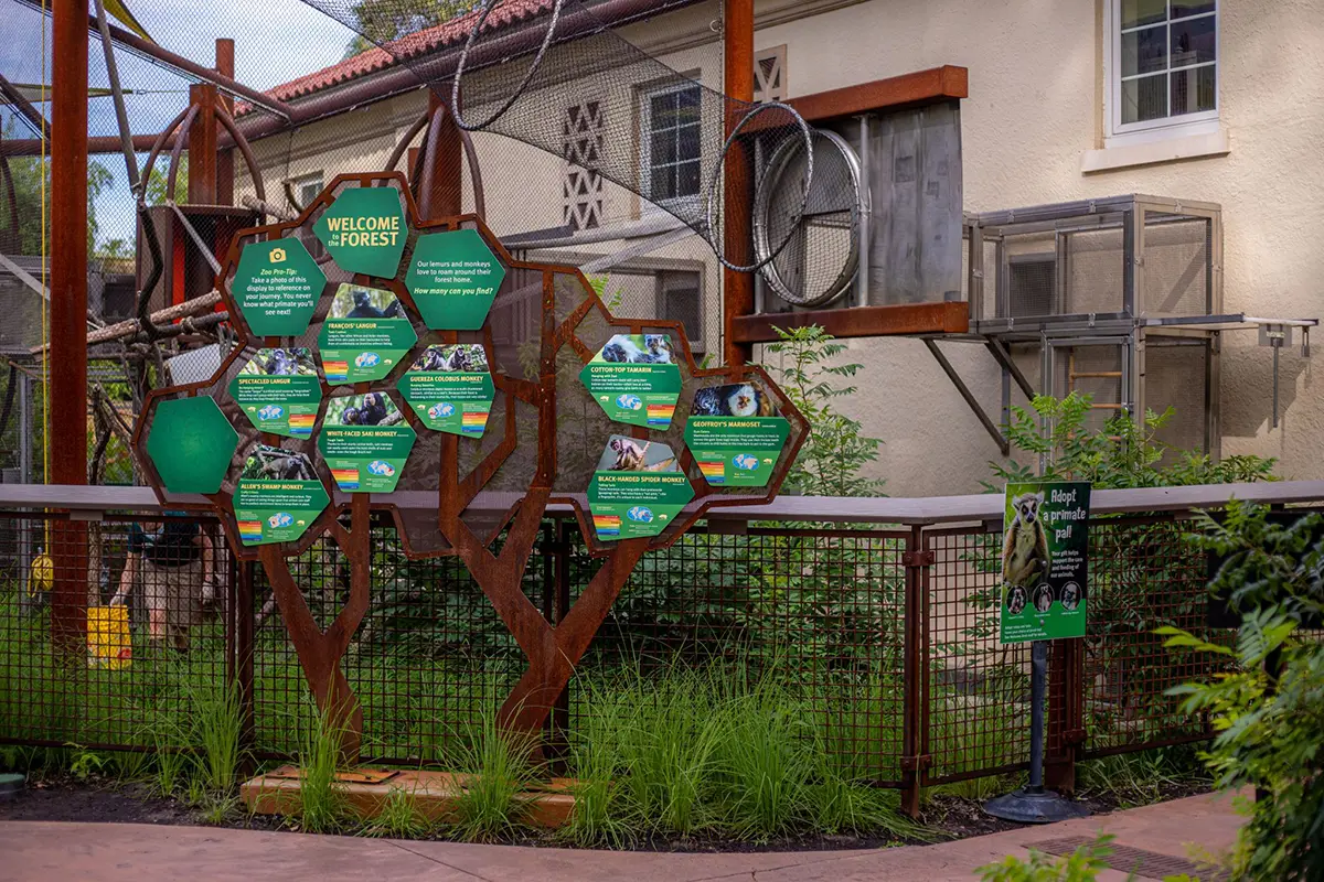 Primate Canopy Trails signage