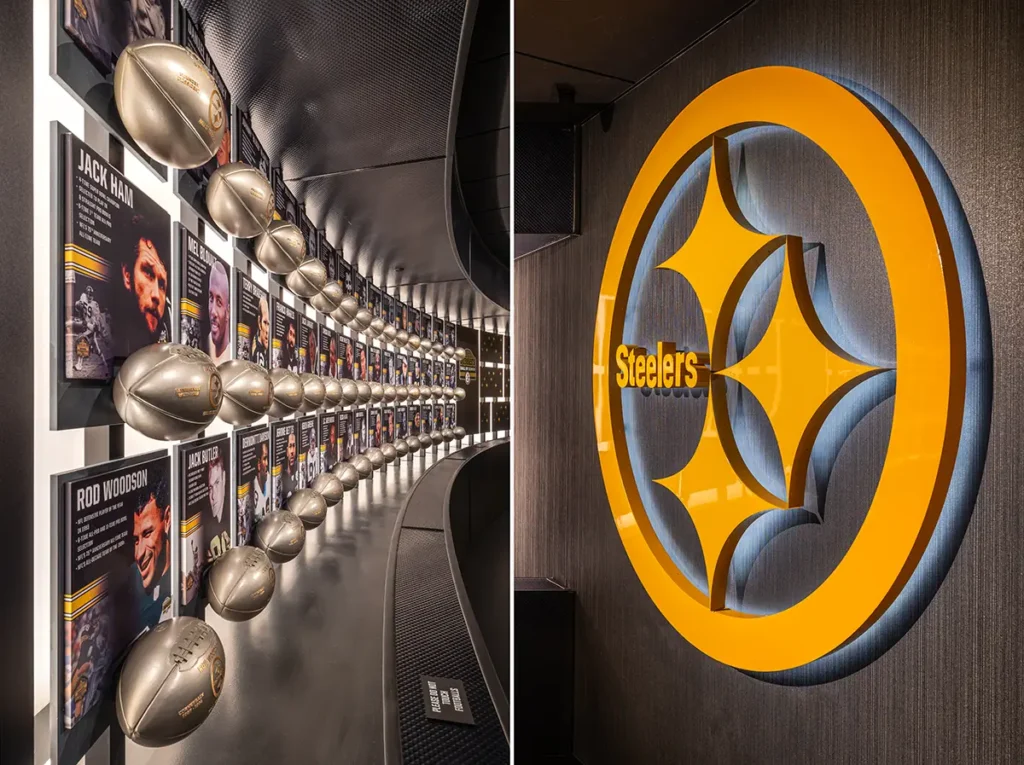 Steeler Hall of Honor Museum Logo Signage
