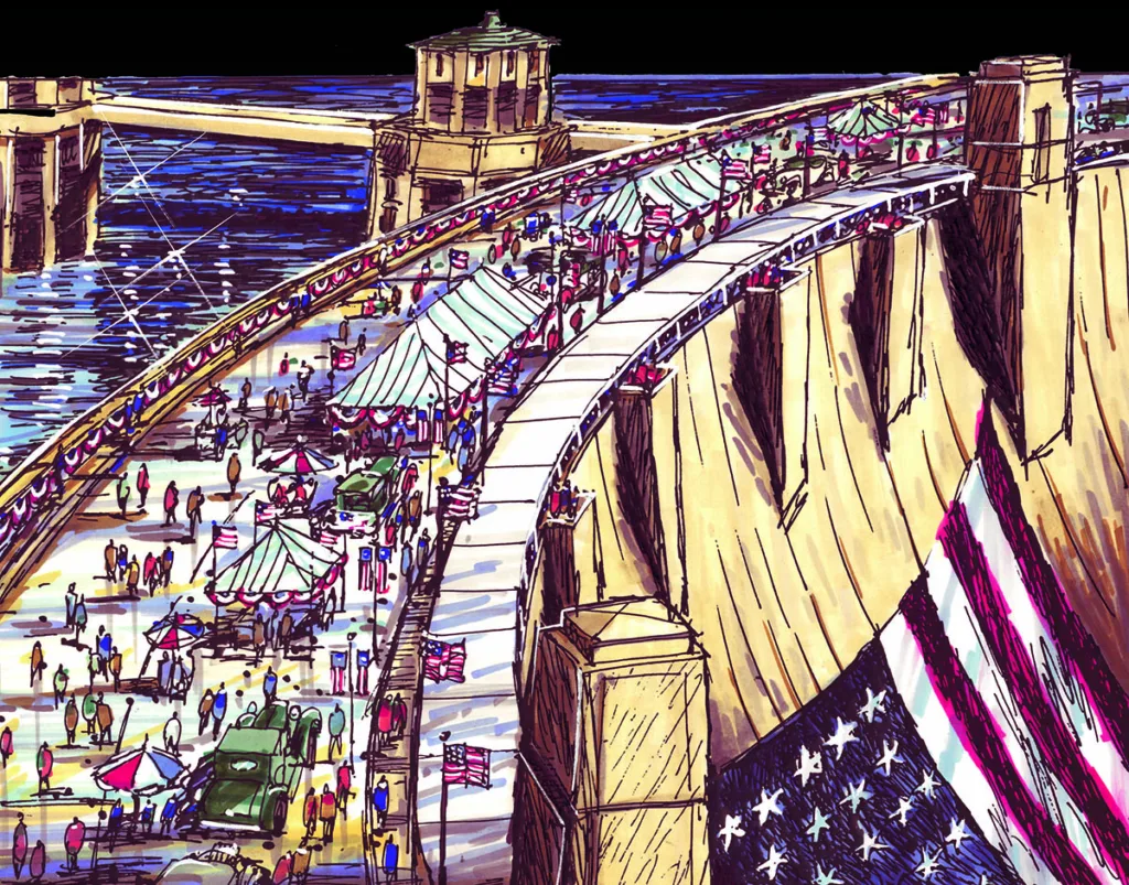 Rendering of Hoover Dam