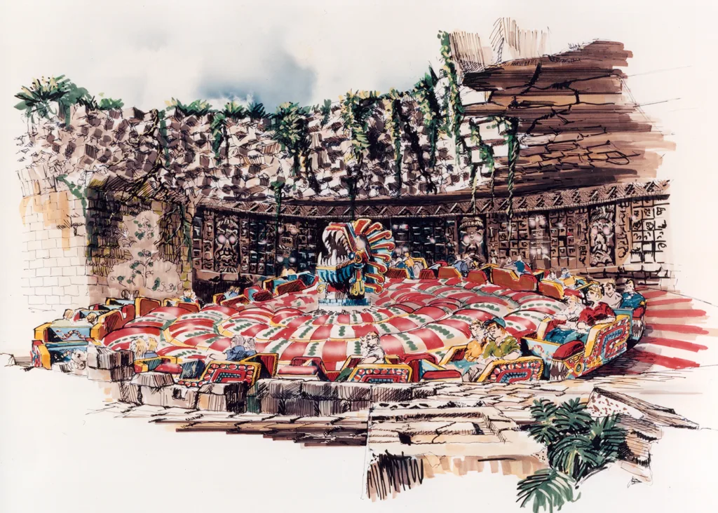 PGAV PortAventura serpent ride concept