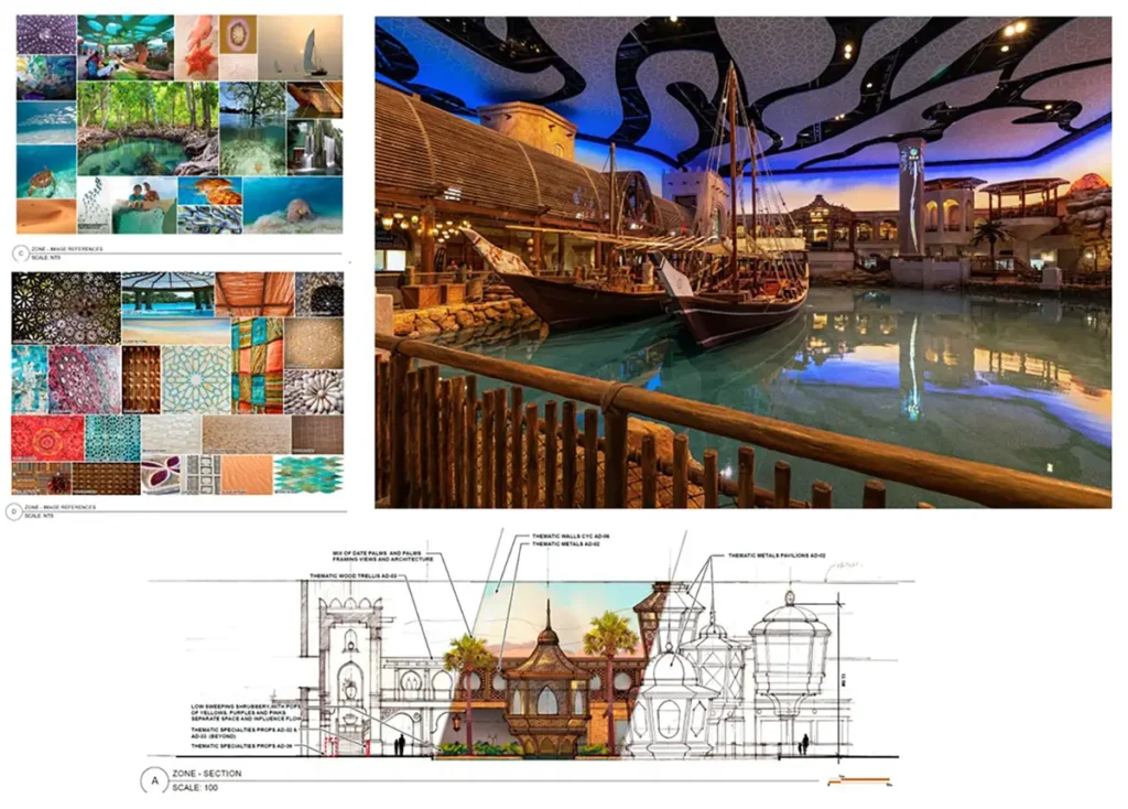 Ocean exhibit display mood board