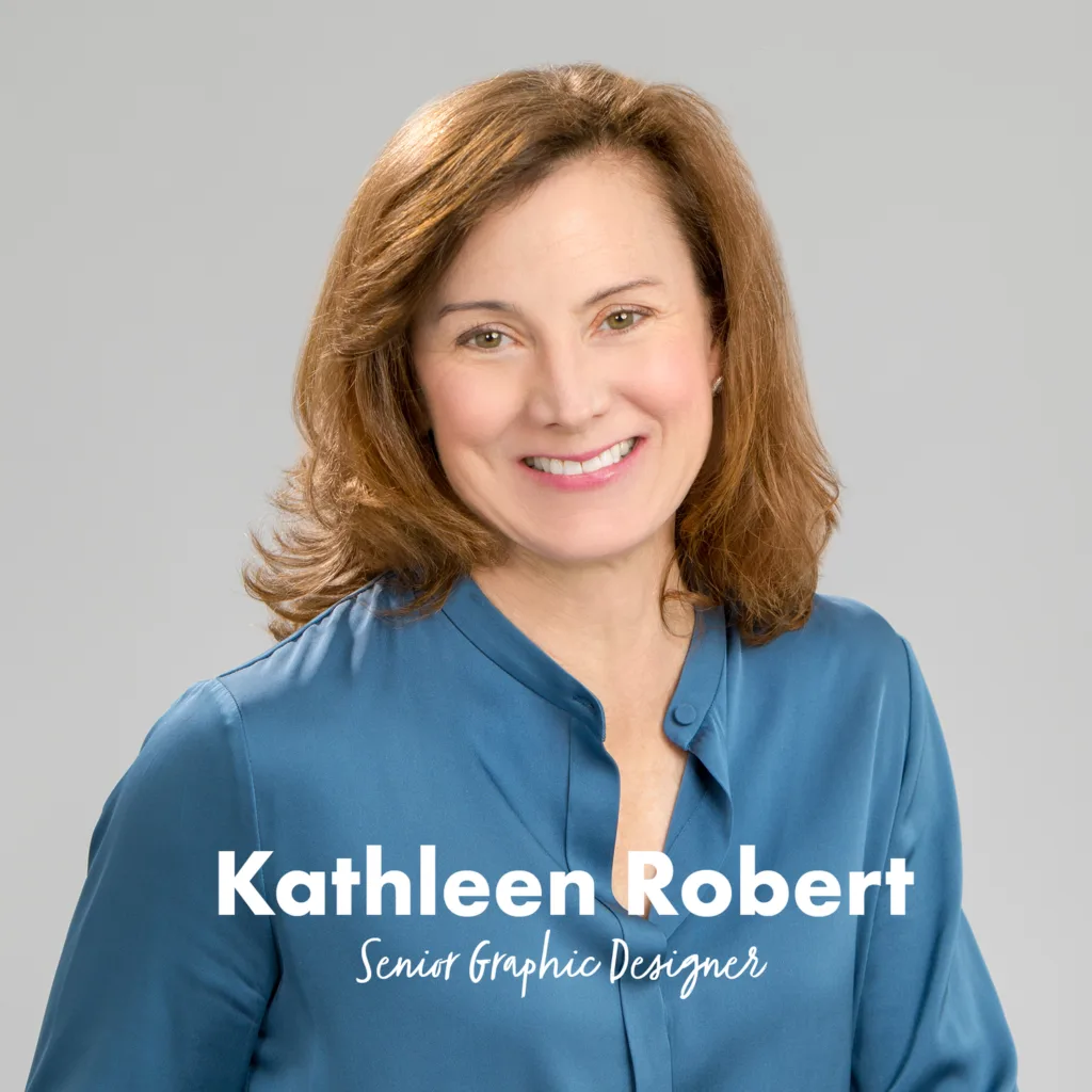 Headshot of Kathleen Robert, PGAV Senior Graphic Designer